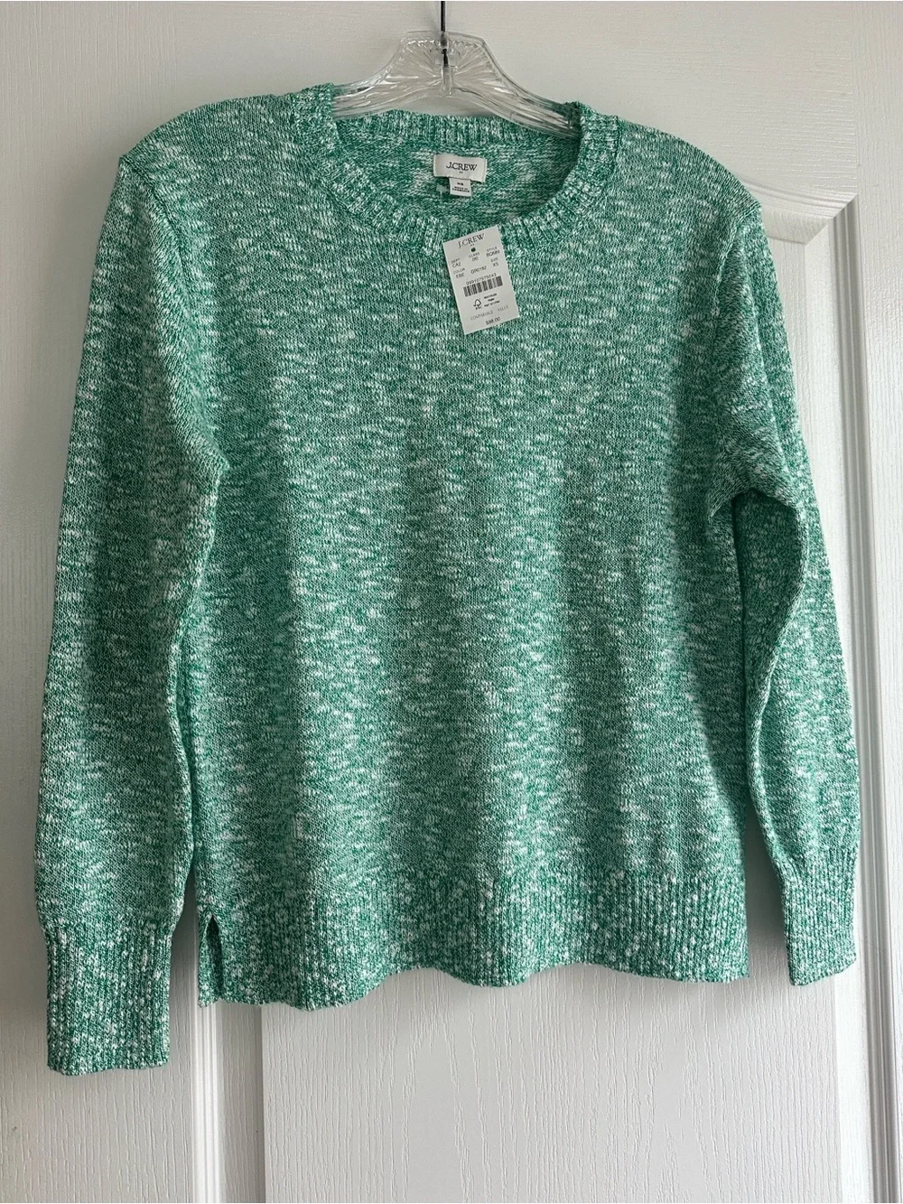 J. Crew womens Heathered Mint Green Crewneck Sweater NWT